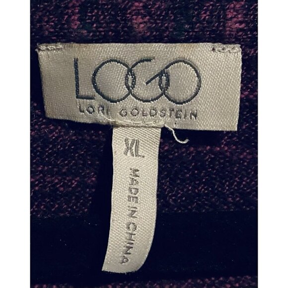 LOGO by Lori Goldstein  Womens XL Melange Cotton Cashmere Sweater A282340 - Picture 5 of 8